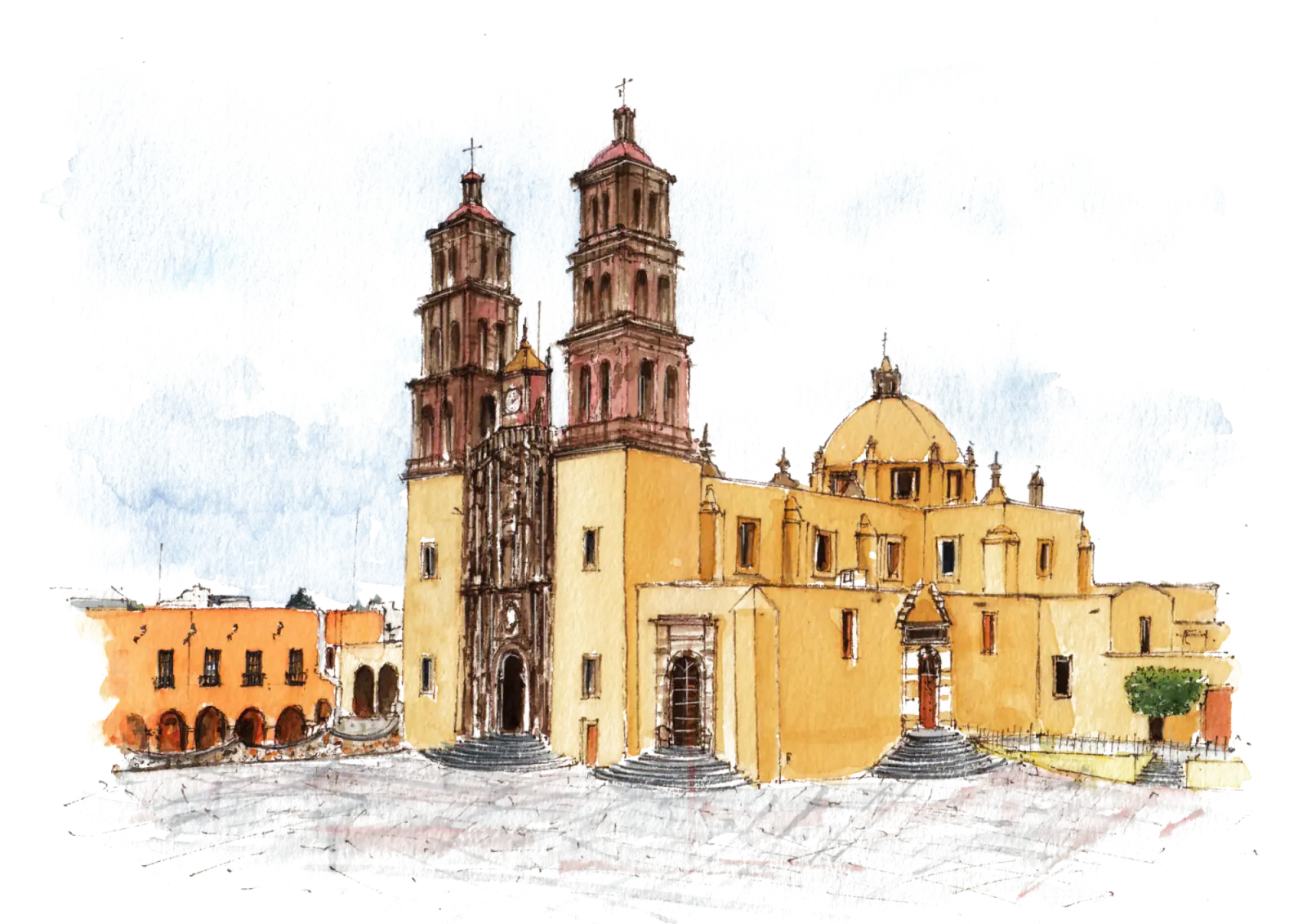 Ilustración de la Parroquia de Nuestra Señora de Los Dolores